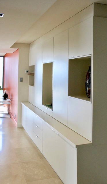 Lacquered Display Wall Unit